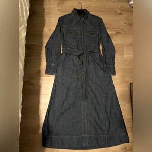 Like New Banana Republic Denim Midi Shirtdress Size S